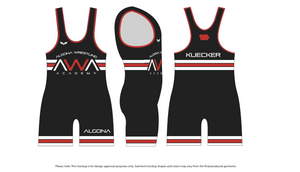 Algona Wrestling Academy Singlet