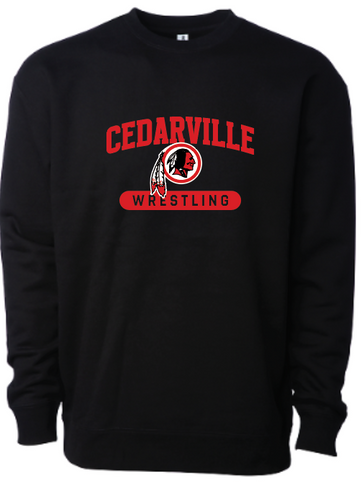 Cedarville Wrestling Heavyweight Crew Neck