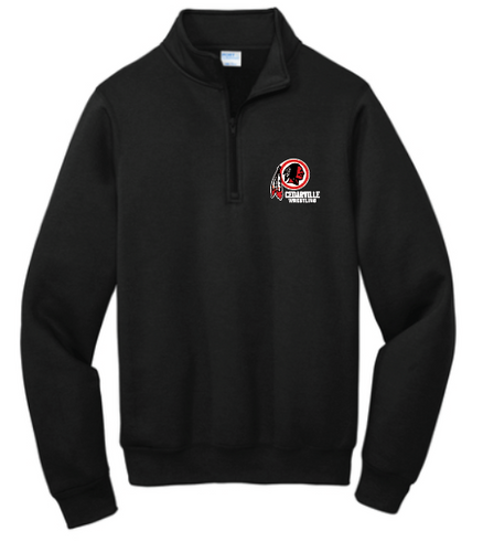 Cedarville Wrestling Cotton Fleece 1/4 Zip